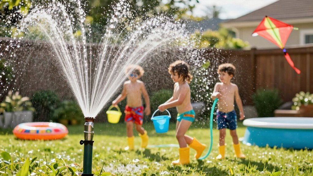creative water saving sprinkler activities