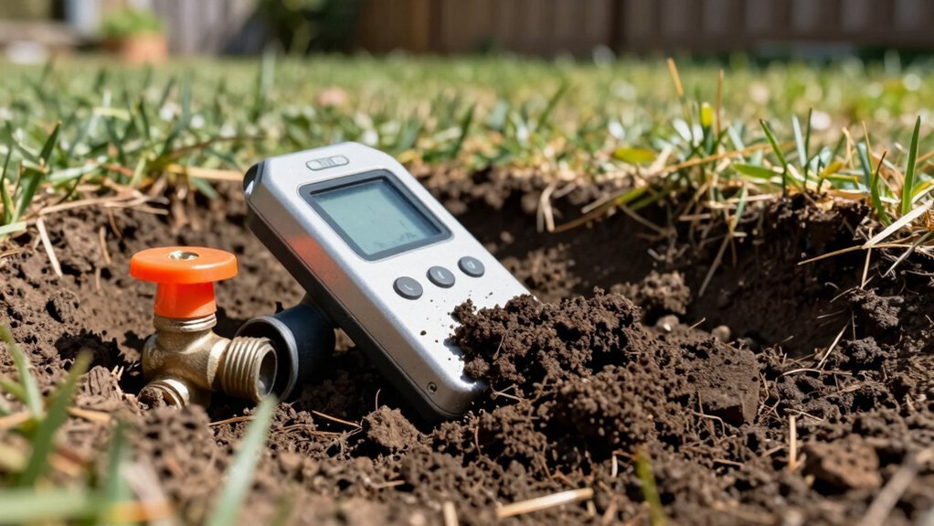 detect sprinkler valves with metal detector