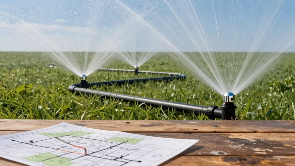 efficient sprinkler system design layout