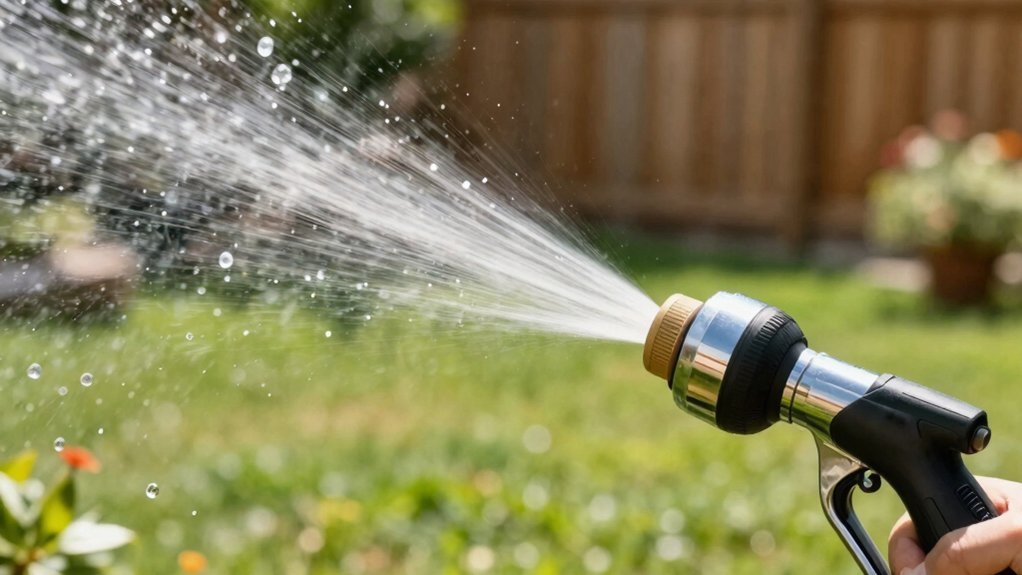 garden hose nozzle pressure measurement