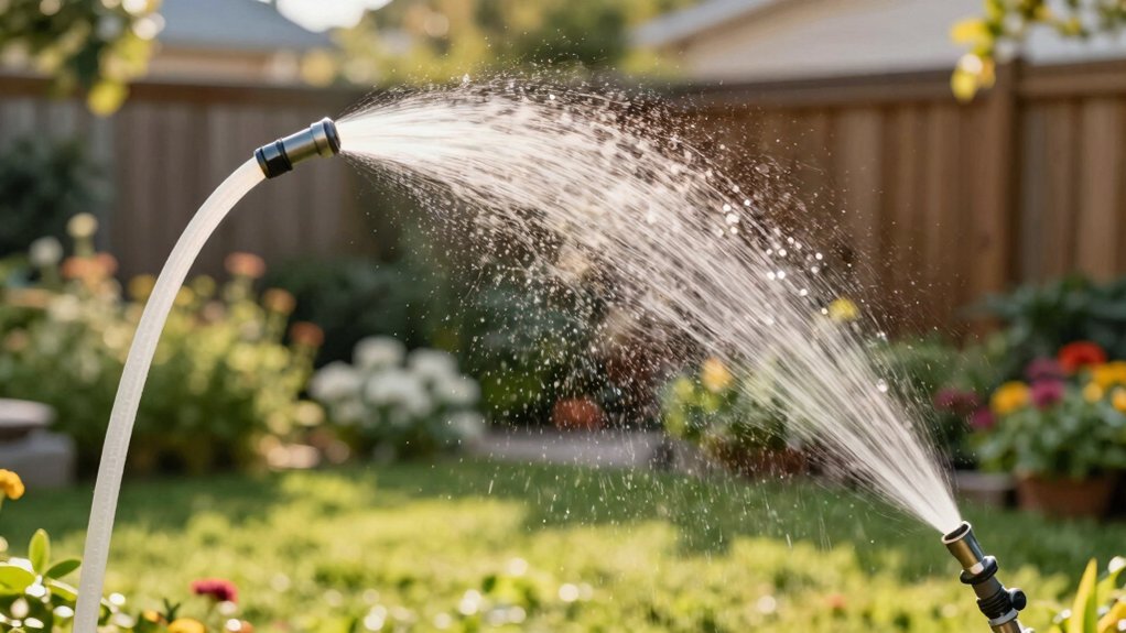 garden hose spraying range explained