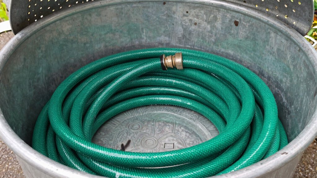 garden hoses recycling bin question