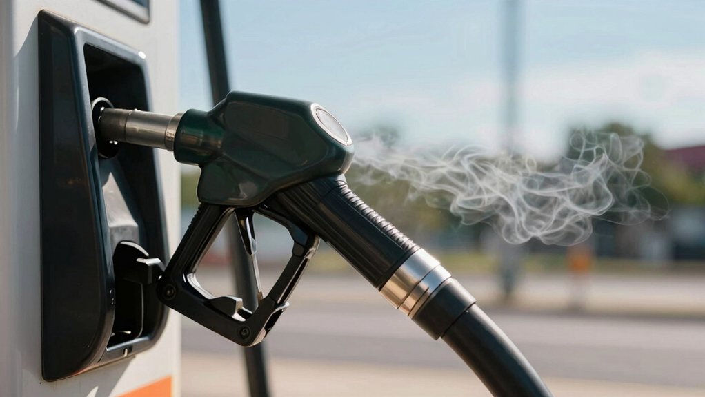 gasoline nozzle automatic shut off mechanism