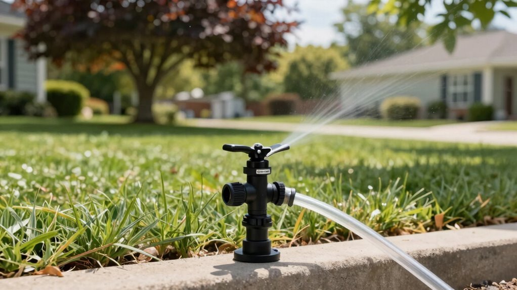 ground level sprinkler valve installation