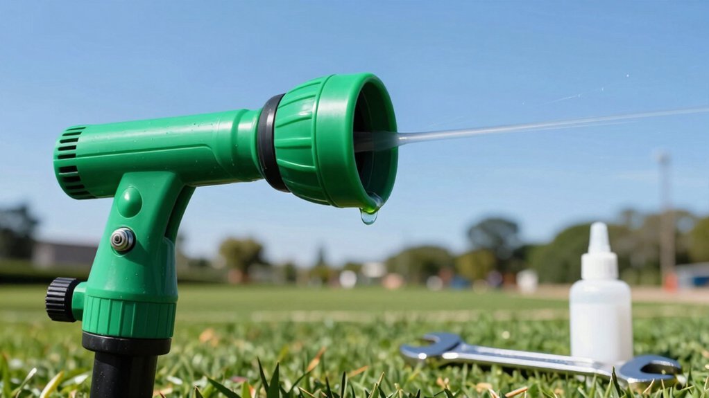 lubricate sprinkler heads for performance optimization