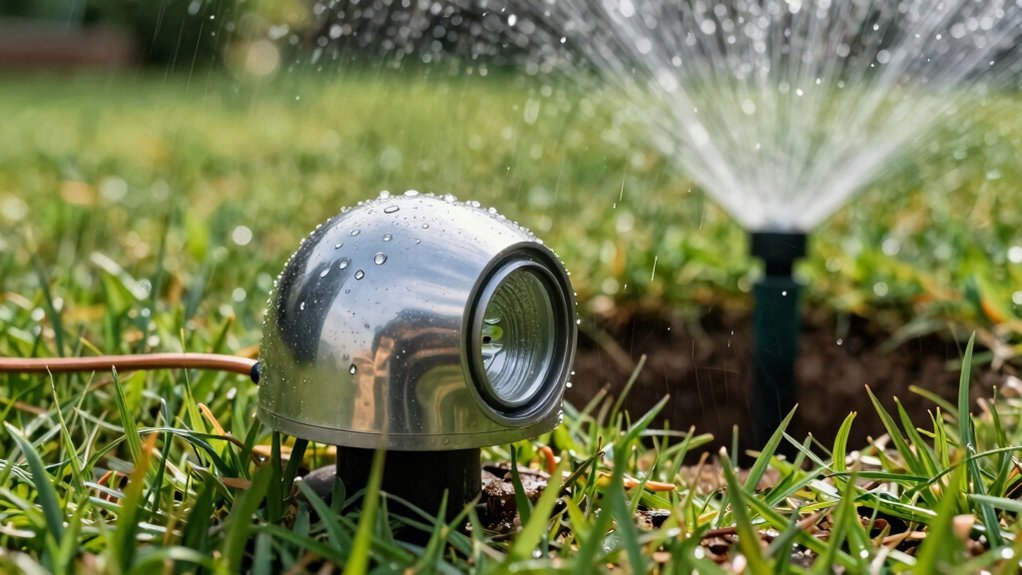 moisture activated automatic sprinkler control