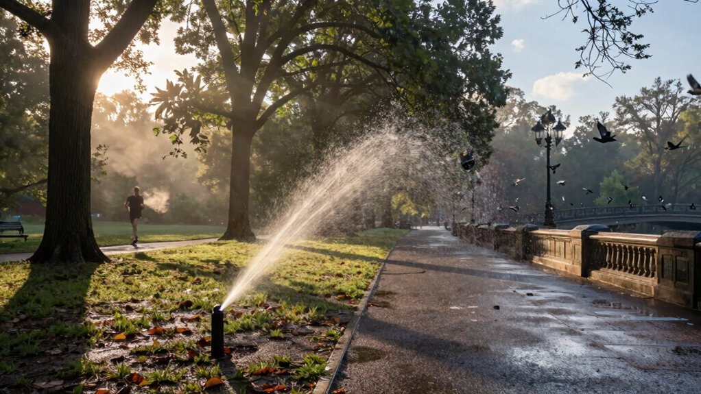 nyc park sprinkler activation timing guide