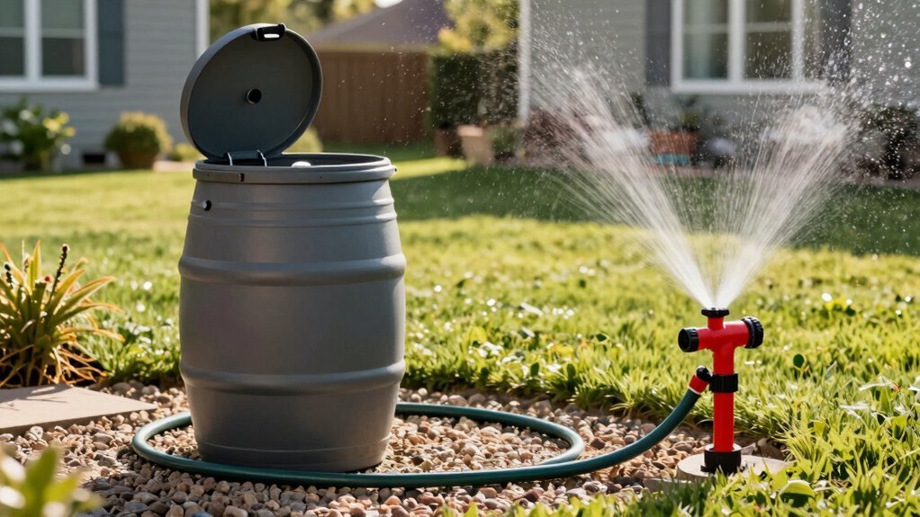 rain barrel powering sprinkler feasibility explored