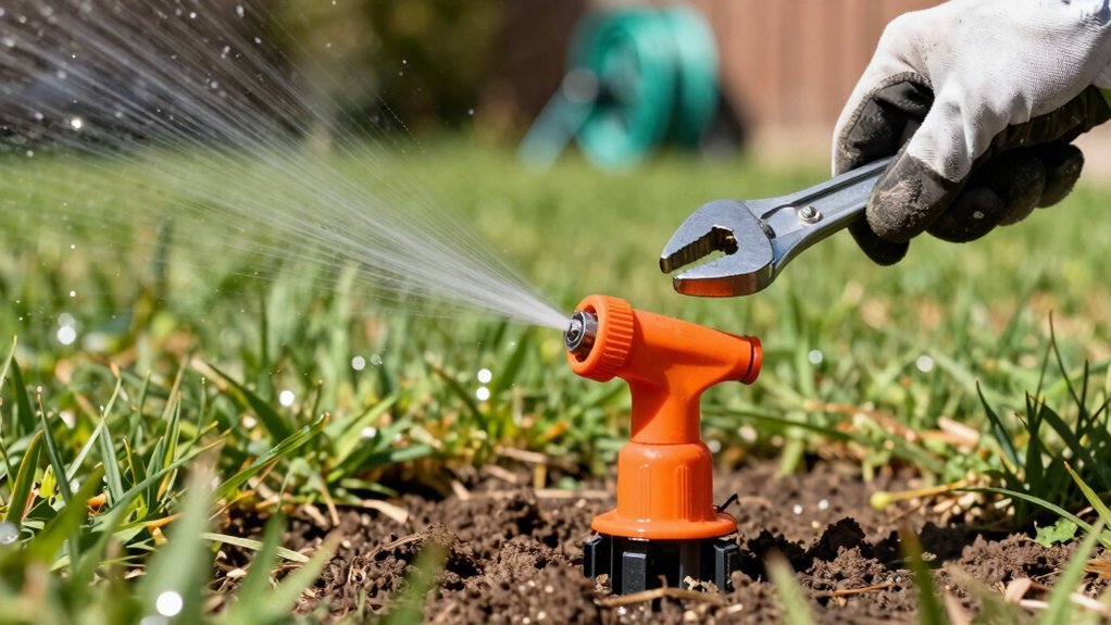 replace sprinkler head without digging
