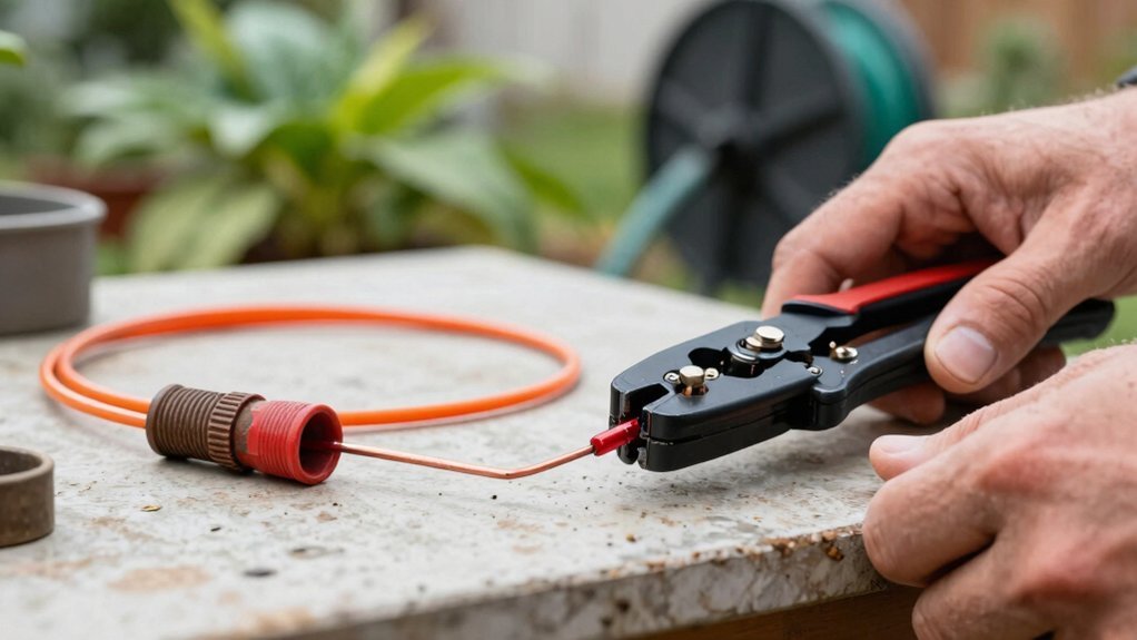 safely splice sprinkler wire irrigation