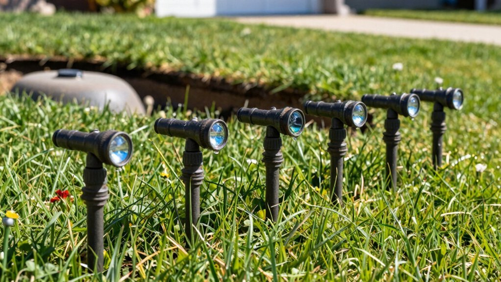 septic system sprinkler head requirements