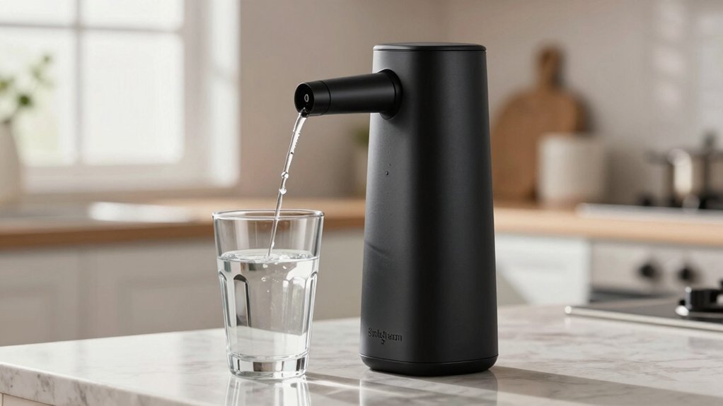 sodastream nozzle submerged in water