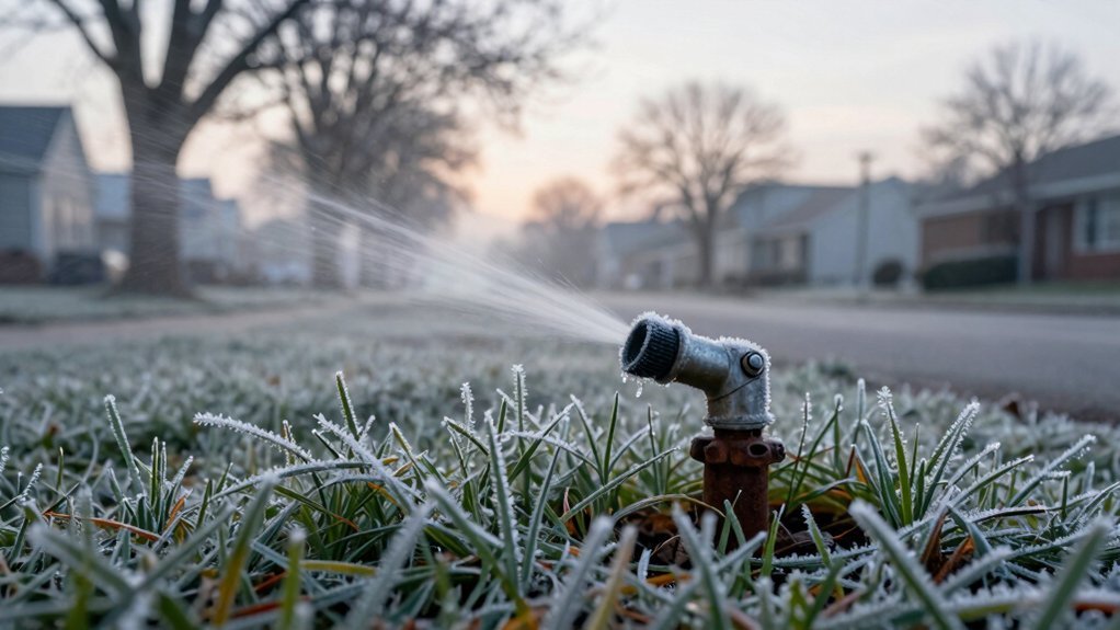 sprinkler cold weather considerations