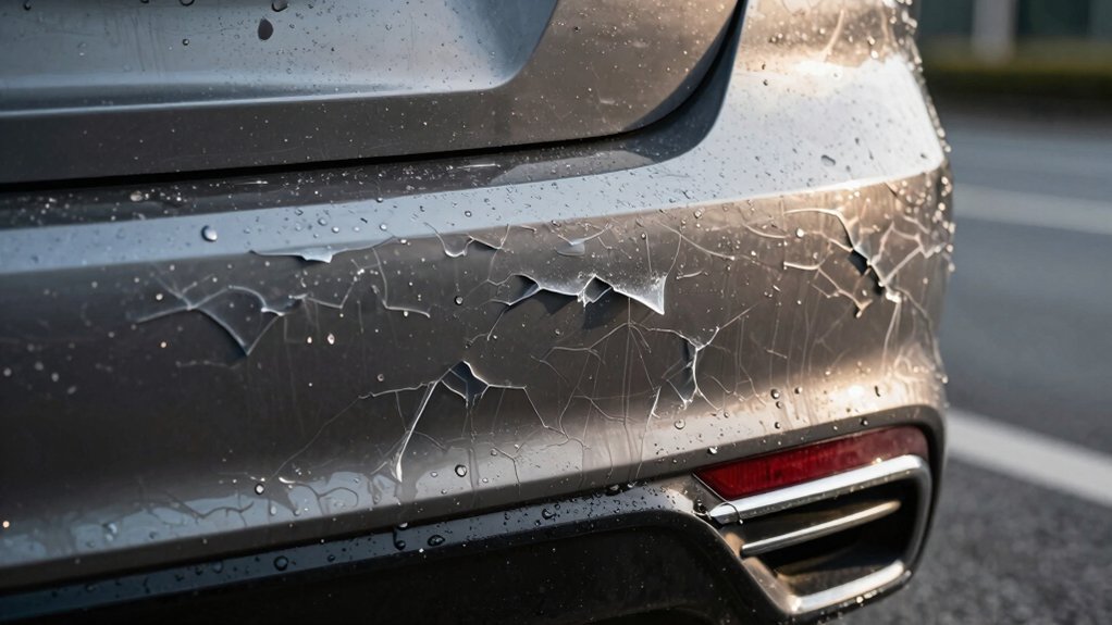 sprinkler damages car paint