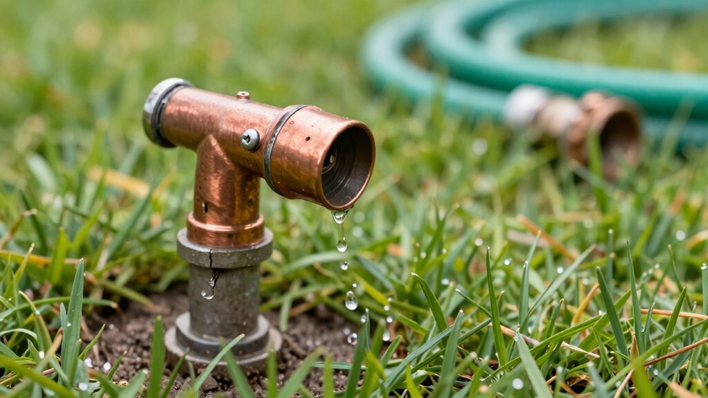 sprinkler head leakage common causes fixes