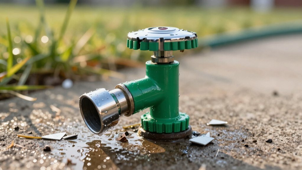 sprinkler heads easily breakable