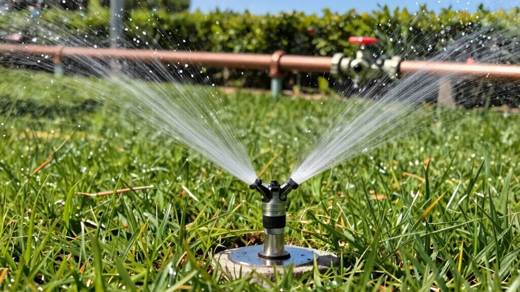 sprinkler irrigation system working mechanism