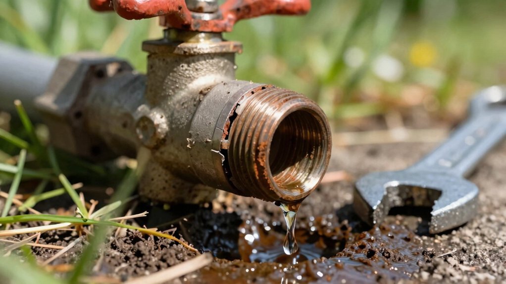 sprinkler valve leaks and repairs
