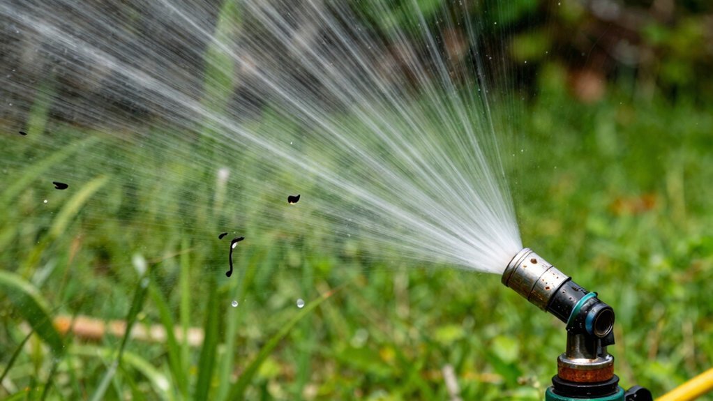 sprinkler water discoloration causes solutions