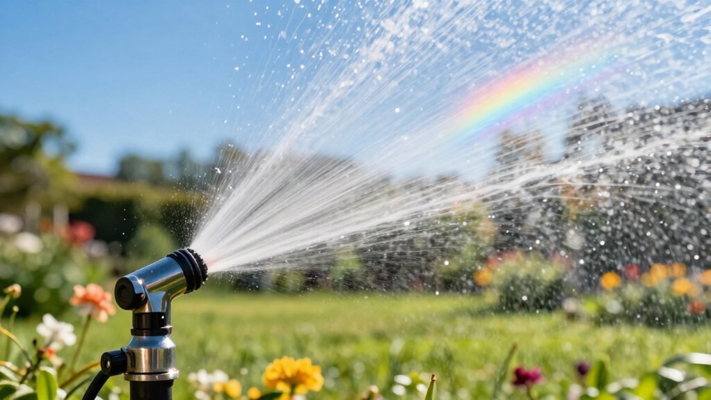 sprinkler water from water source