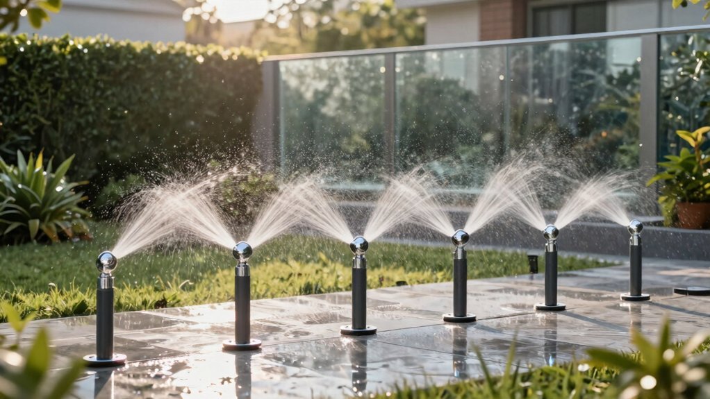 sprinklers secure motion detectors