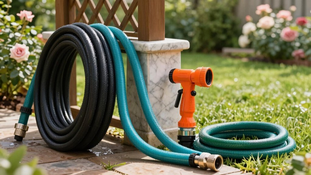 watering garden hassle free hoses